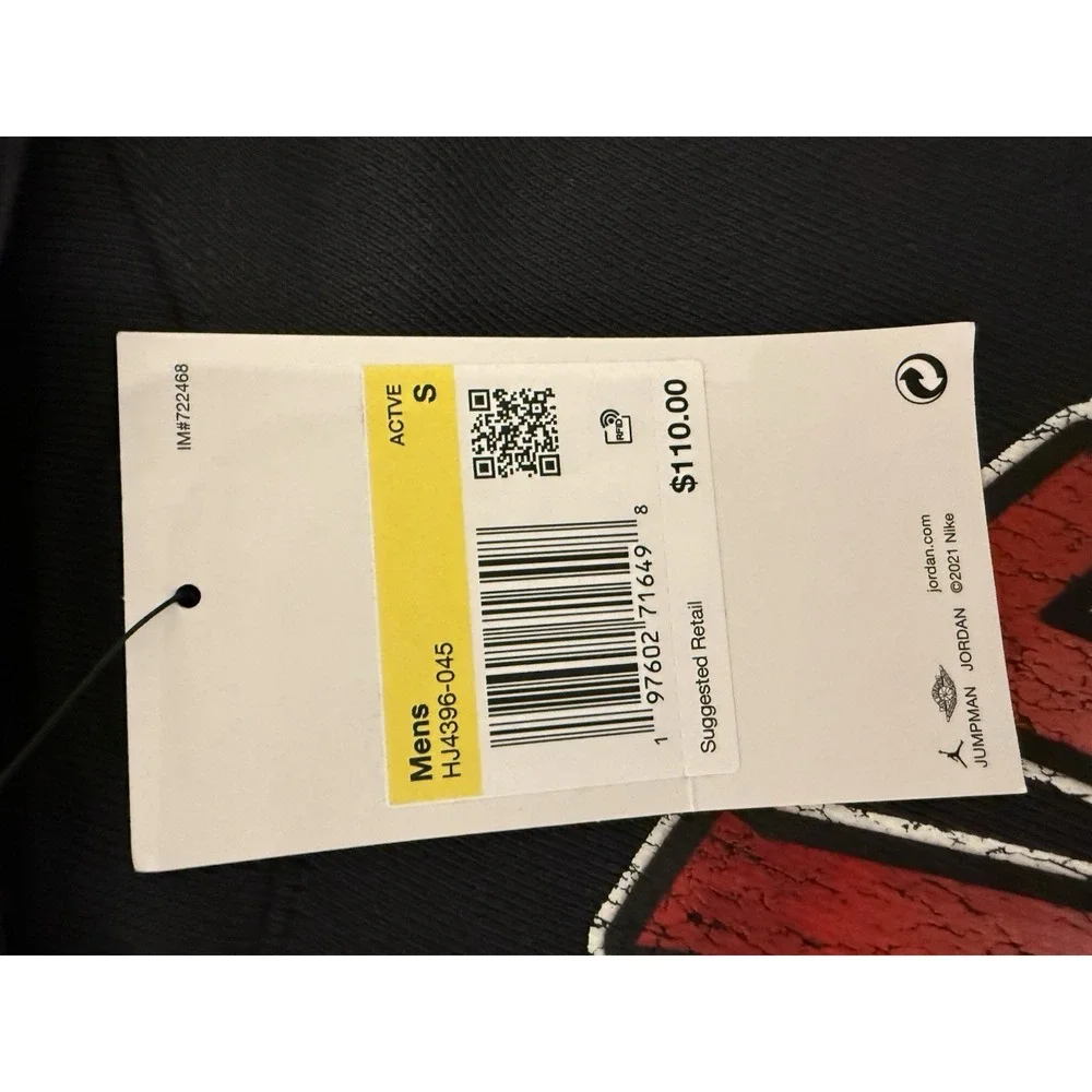 Jordan Flight Fleece Graphic Pullover Hoodie Off Noir HJ4396-045 Size S $110 NWT
